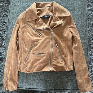Lulus camel suede moto jacket